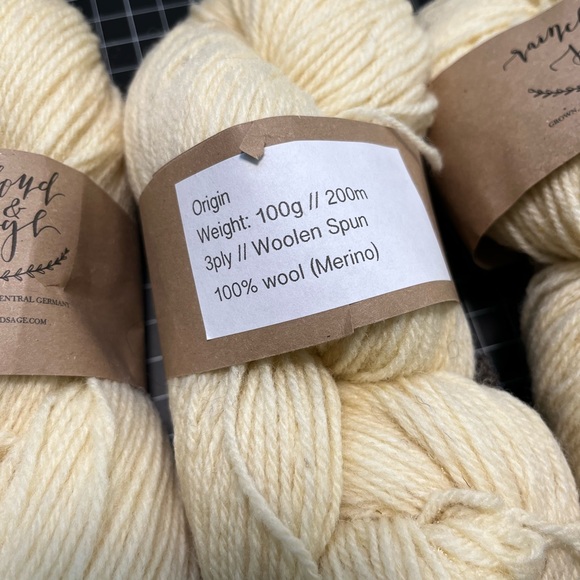 Raincloud and sage worsted yarn (discontinued) - Picture 2 of 3